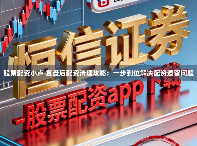 股票配资小卢 复盘后配资清理攻略：一步到位解决配资遗留问题