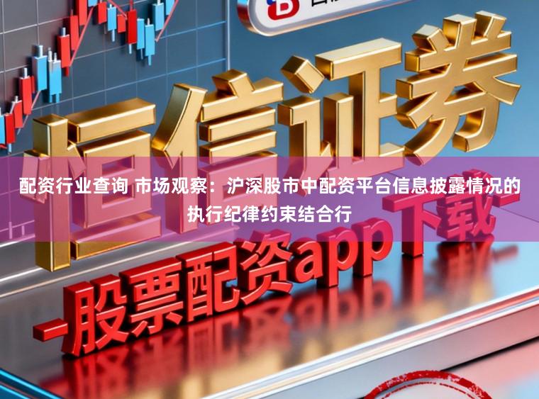 配资行业查询 市场观察：沪深股市中配资平台信息披露情况的执行纪律约束结合行