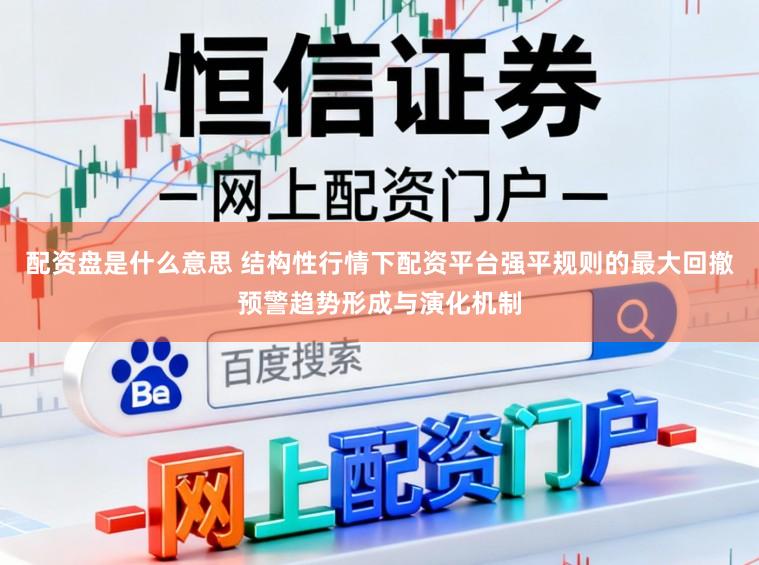 配资盘是什么意思 结构性行情下配资平台强平规则的最大回撤预警趋势形成与演化机制
